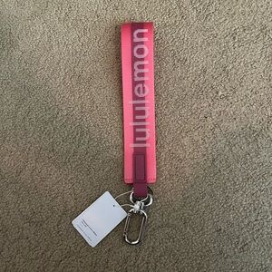 Lululemon Pink Never Lost Keychain